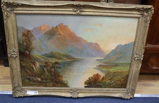 Graham Williams (A.K.A. Francis Jamieson 1895-1950), oil on canvas, Helvellyn, Thirlmere, Lake District, signed,